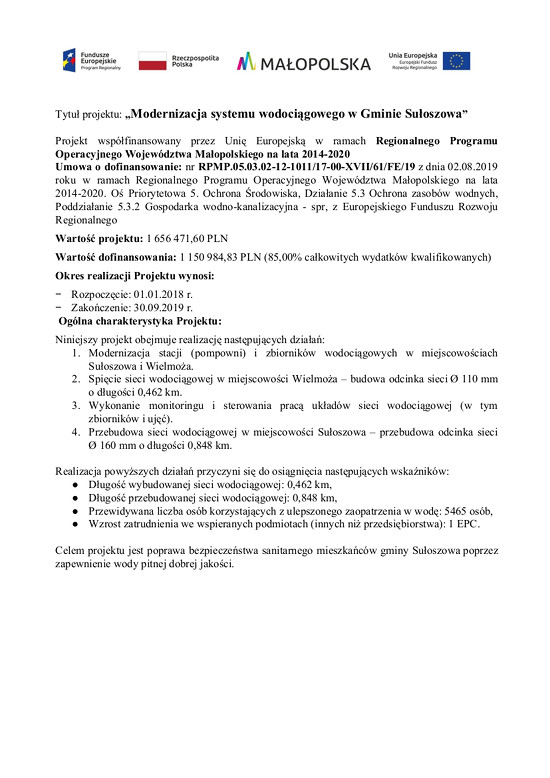 Info na stronę wodociąg