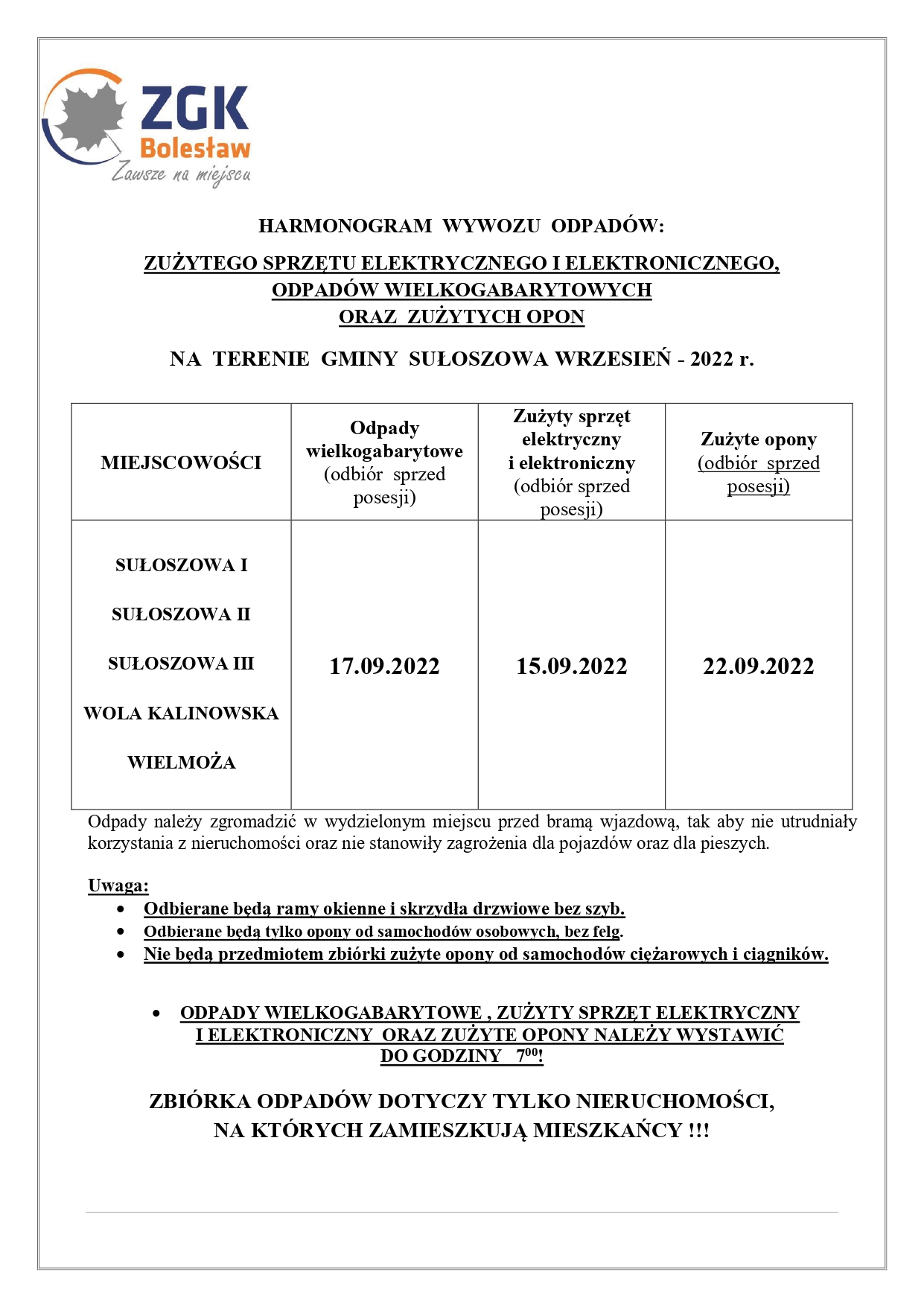Sułoszowa gabaryty zseie opony wrzesień 2022 page 0001