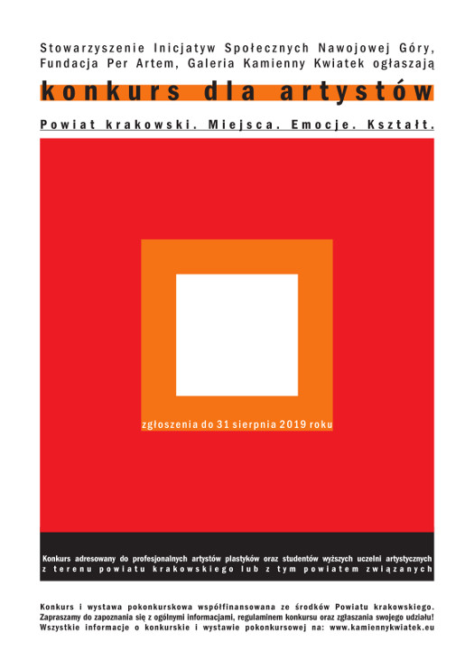 plakat konkurs dla artystow 201905