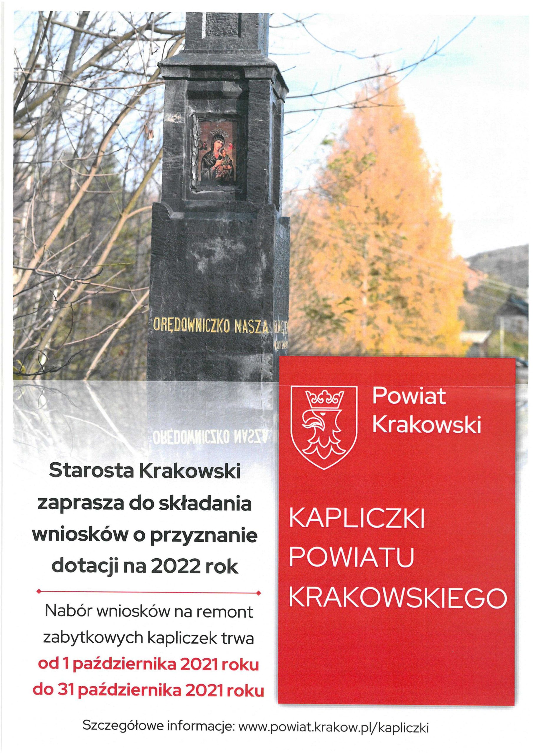Nabór wniosków na remont zabytkowych kapliczek