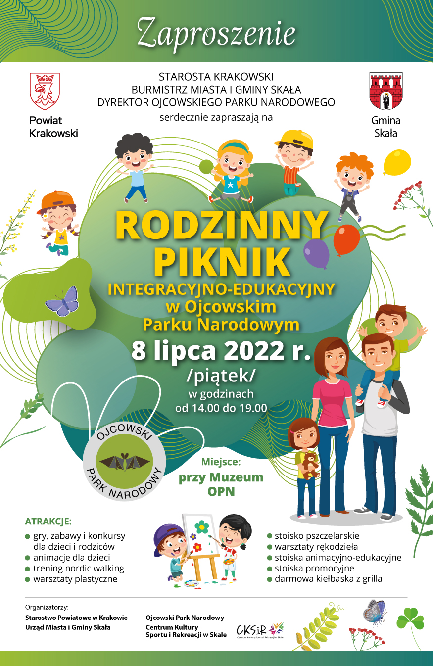 Rodzinny Piknik integracyjno-edukacyjny w Ojcowskim Parku Narodowym