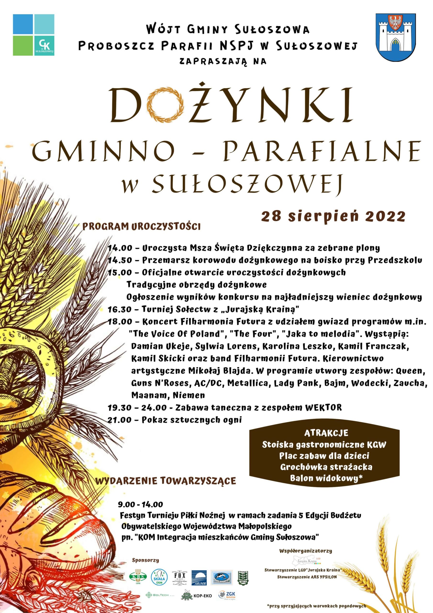 Dożynki Gminno-parafialne w Sułoszowej