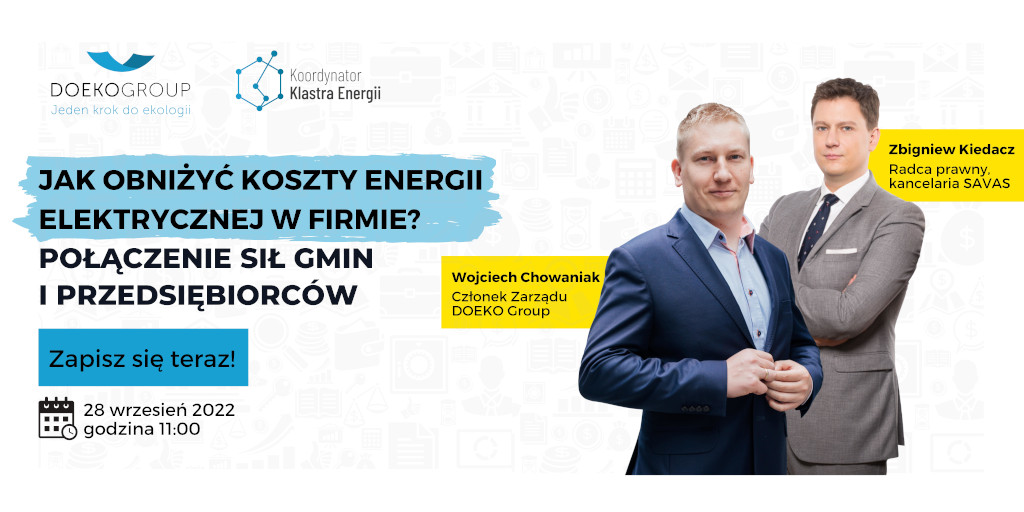 Webinar- Jak obniżyć koszty energii elektrycznej w firmie?