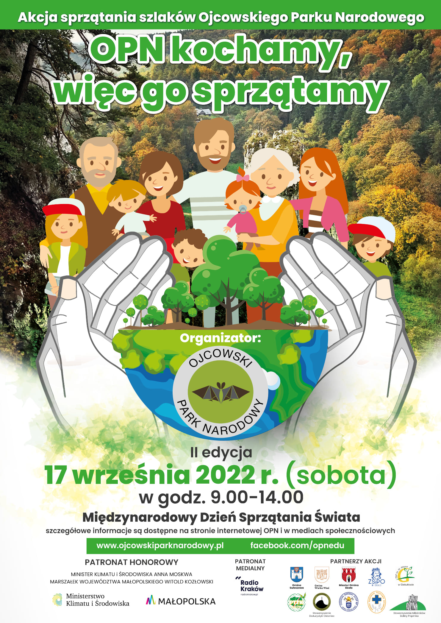 Akcja sprzątania szlaków Ojcowskiego Parku Narodowego