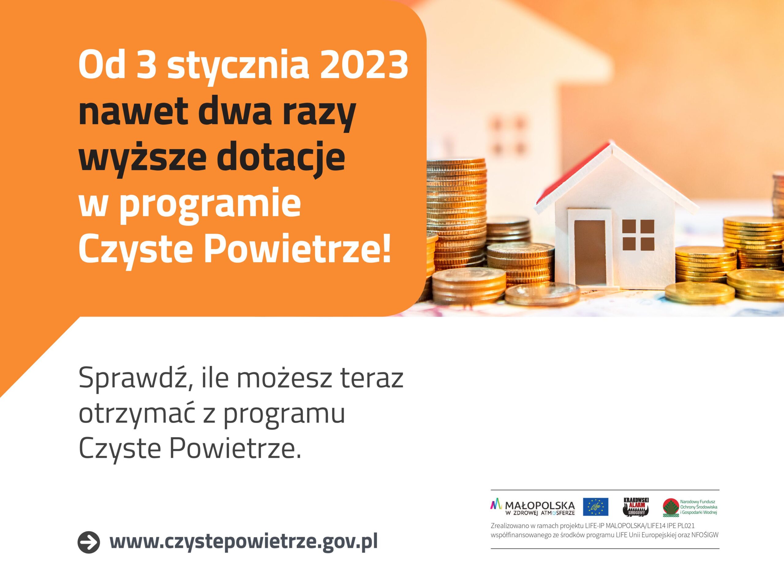 Od 3 stycznia 2023 r. rusza nowa wersja programu „Czyste Powietrze”!