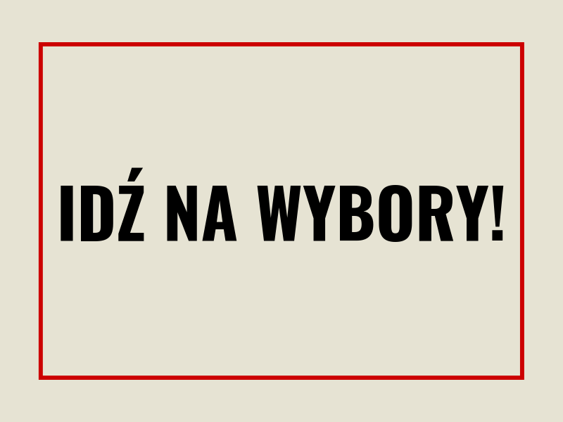 Apel o udział w wyborach
