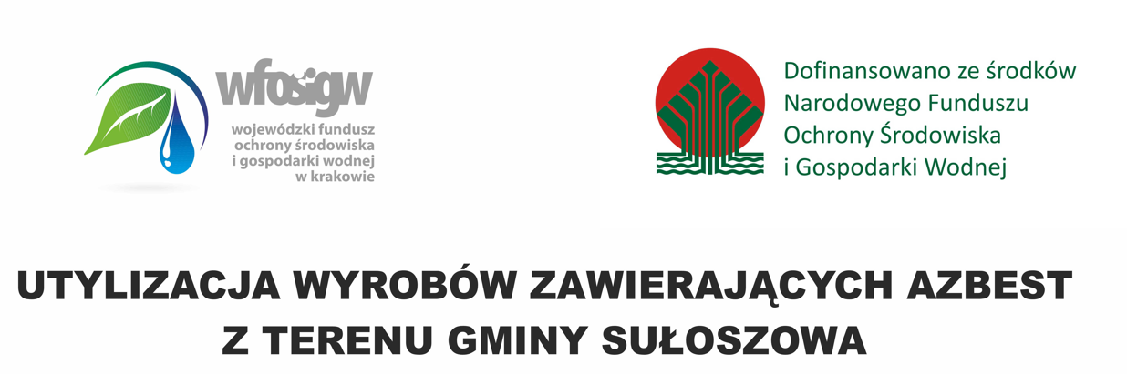 Utylizacja wyrobów zawierających azbest z terenu Gminy Sułoszowa