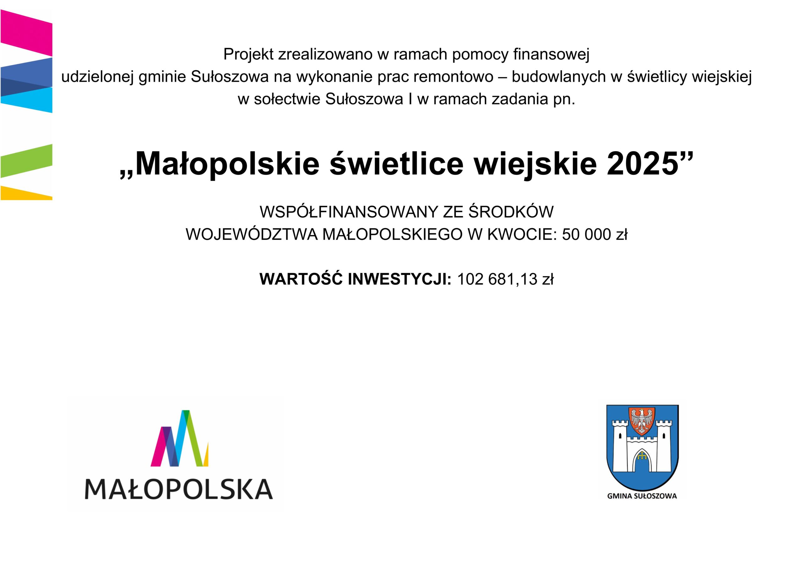 Małopolskie świetlice wiejskie 2025